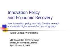 How can innovation policy help economic recovery?