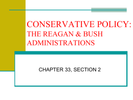 conservative policies under reagan