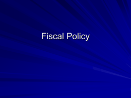 Fiscal Policy - Cobb Learning