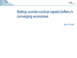 Countercyclical capital buffers
