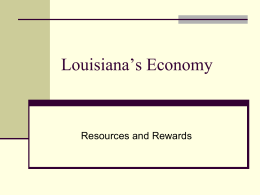 Section 4 Providing Louisiana`s Goods and Services Vocabulary
