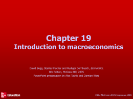 Chapter 20 Introduction to macroeconomics