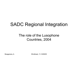 SADC Lusophone Countries