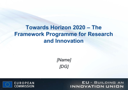 future EU research and innovation funding