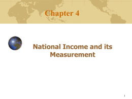 chap 4 National Income(Economics)