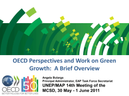 OECD Perspectives and Work on Green Growth: A Brief Overview