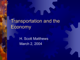 Transportation and the Economy/Management
