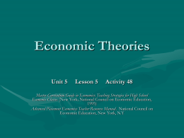 Economic Theories