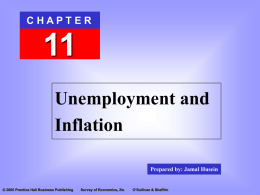 Chapter 11: Unemployment and Inflation