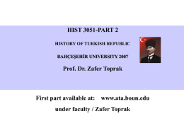 Part 2 - The Ataturk Institute for Modern Turkish History