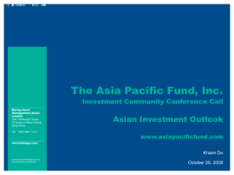 Notre Dame - Asia Pacific Fund