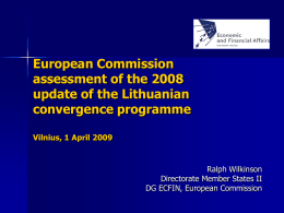 Implementation of Commission communication strategy