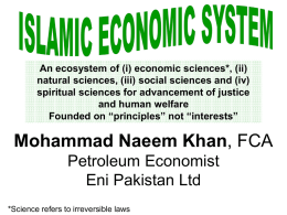 Islamic Economic System by Muhammad Naeem khan