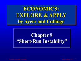 Economics: Explore and Apply 1/e by Ayers and Collinge Chapter 9