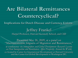 Are Bilateral Remittances Countercyclical? Implications for Dutch