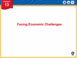 Facing Economic Challenges