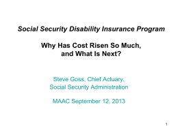 The Financing Challenges Facing the Social Security Disability