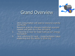 Power Point Presentation Overview of the Energy Problem