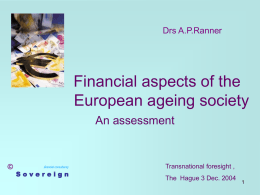 Financial aspects of the European aging society