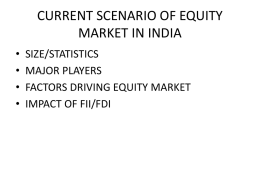 CURRENT STATE OF EQUITY MARKET IN INDIA