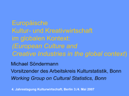 Folie 1 - Culture & Creative Industries in Germany
