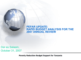 Budget alignment to MKUKUTA