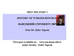 Part 3 - The Ataturk Institute for Modern Turkish History