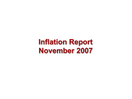 Bank of England Inflation Report November 2007