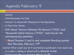 Agenda February 9