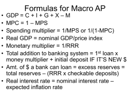 Formulas for Macro AP