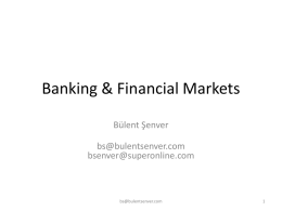 Banking & Financial Markets