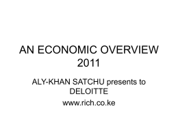 an economic overview 2011