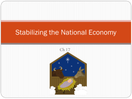 Stabilizing the National Economy