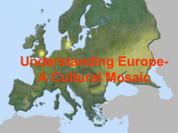 Understanding Europe- A Cultural Mosaic
