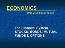 Stocks, Bonds, Options