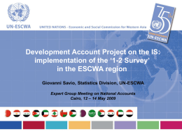 1-2 survey - United Nations Economic and Social Commission for