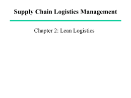 Logistical Management