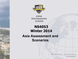 Asia Assessment and Scenarios, November 2013
