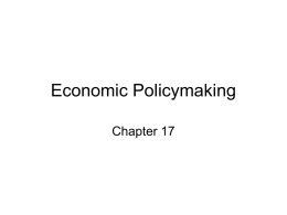 Economic Policymaking (class).
