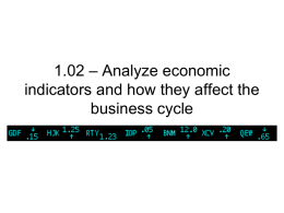 1.02 Economic Indicators & Business Cycle