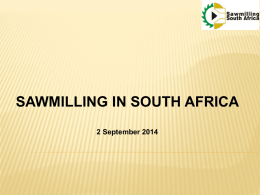 Sawmilling in South Africa