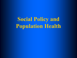 Economic Inequality and Health: Policy Implications