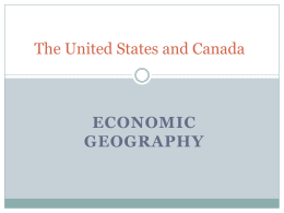US and Canada PPT (Econ Geo)