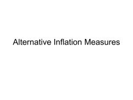Alternative inflation measures 2013 May