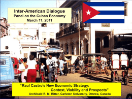 Public Policy and Small Enterprise in Cuba