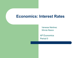 Economics: Interest Rates