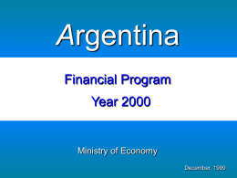 Financial Program 2000