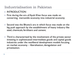 Industrialisation in Pakistan