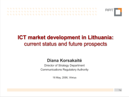 ICT market development in Lithuania