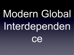 Global interdependence0